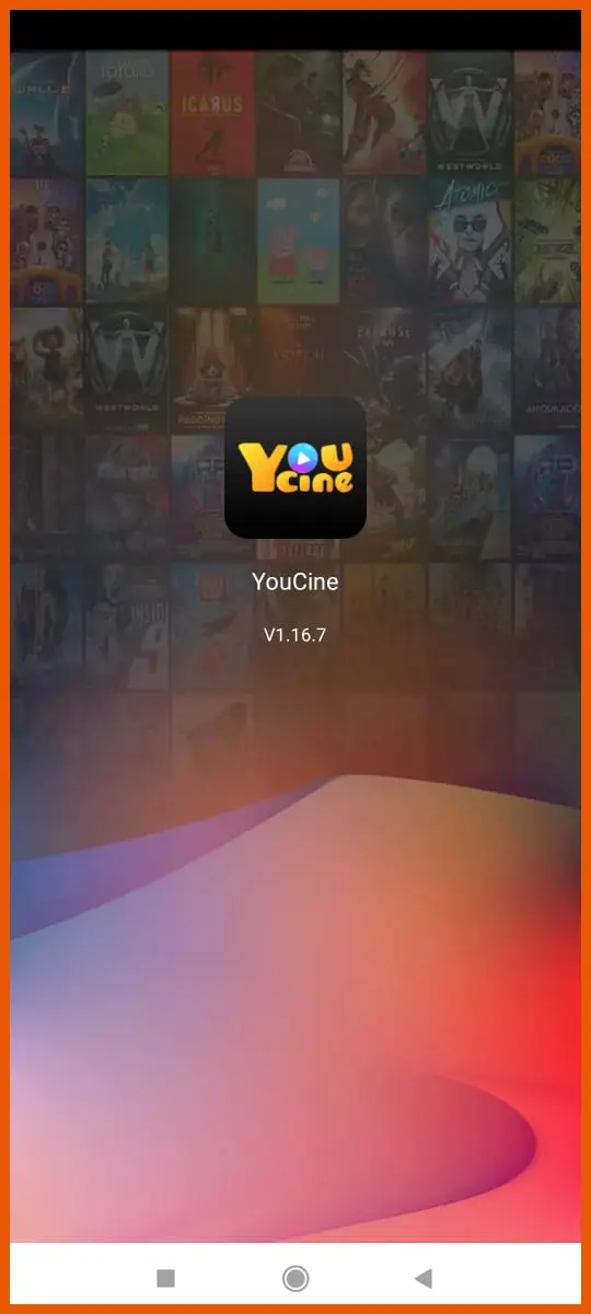 Passo 5: interface inicial do YouCine ja carregada no Android