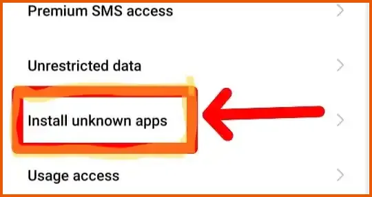 Passo 3: tocar na opcao instalar aplicativos desconhecidos